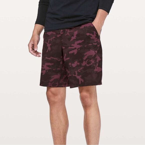 lululemon athletica Other - Lululemon Men’s Pace Breaker Short 9” Lined Incognito Camo Red Multi Size S